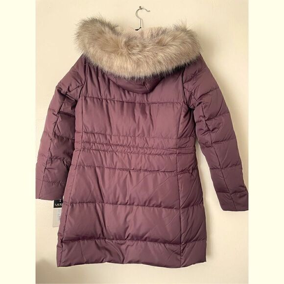 Women’s  Ralf Lauren faux shearling lined down feather coat size XS and S , NWT - Picture 6 of 16